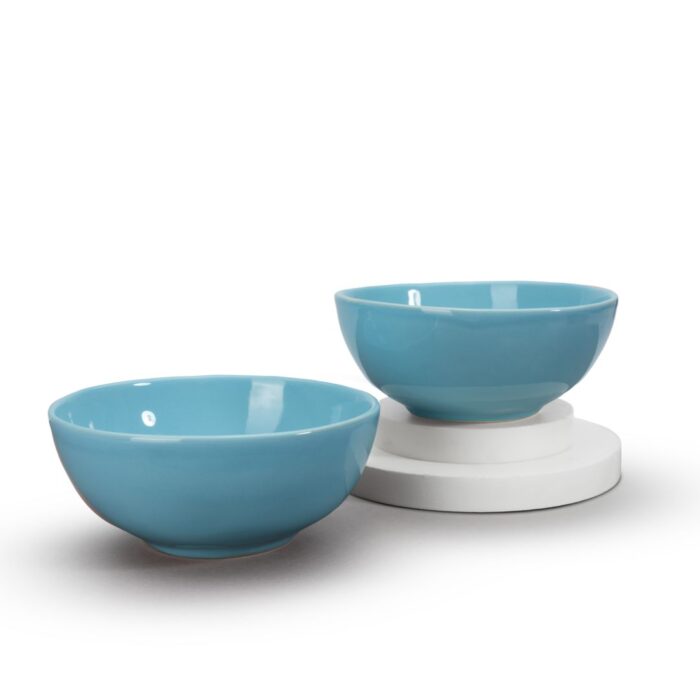 EARTH TATVA VYOM RECYCLED CERAMIC BOWLS  SET OF -2 - Image 1